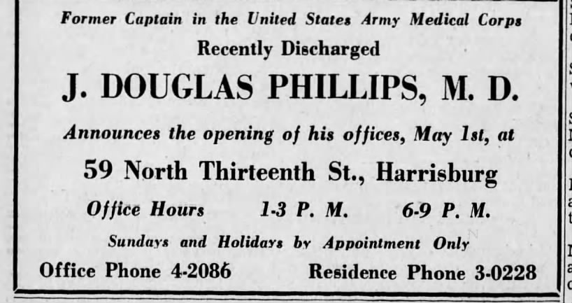 Dr. J Douglas Phillips
Office Announcement