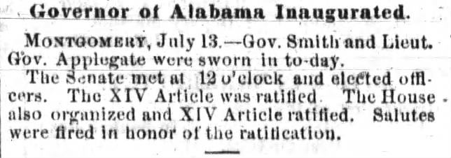 Governor of Alabama Inaugurated