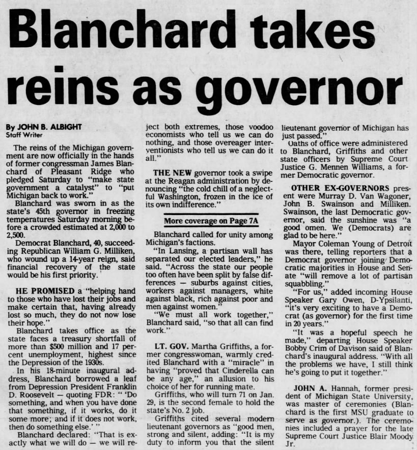 Blanchard takes reins as governor