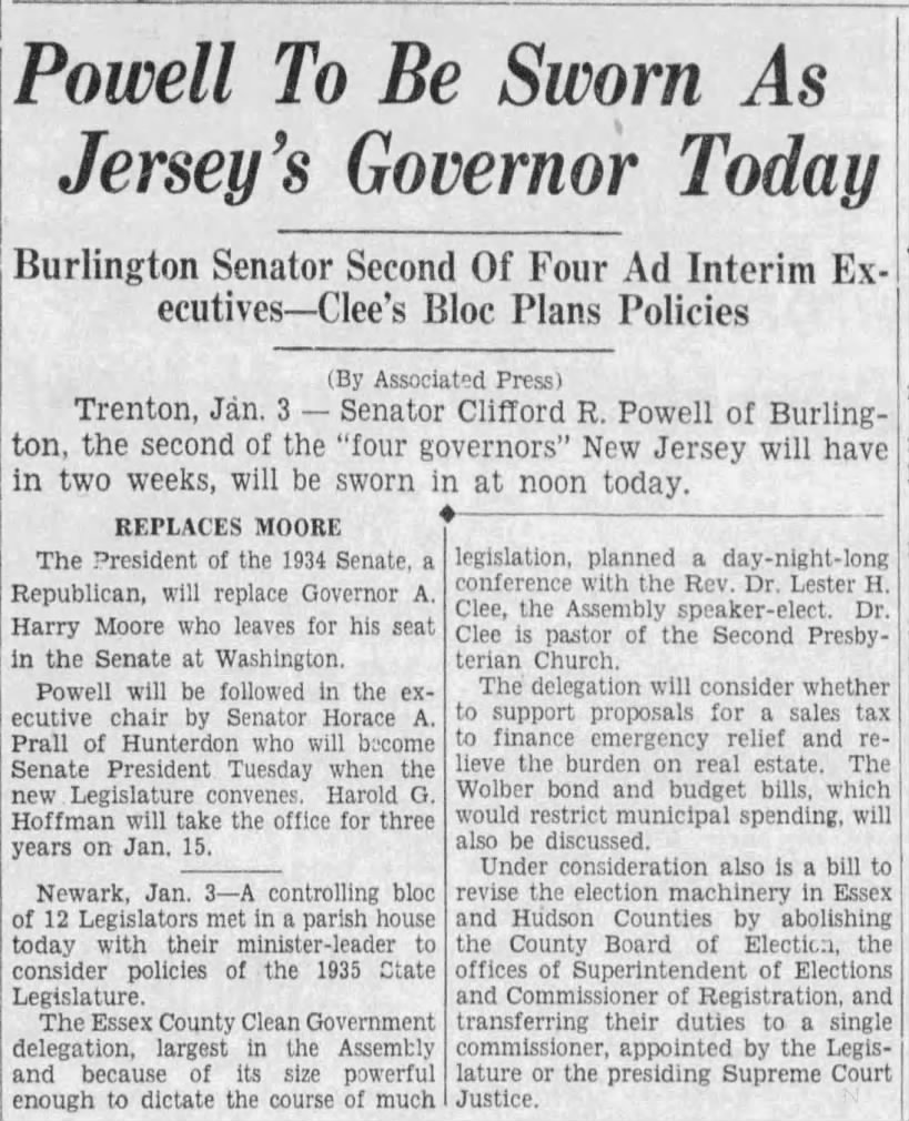 Powell To Be Sworn As Jersey’s Governor Today