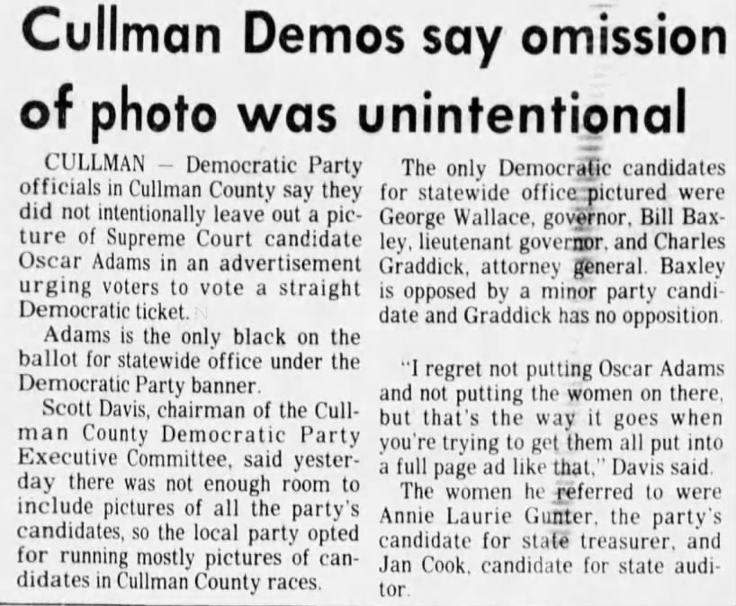 Cullman Demos Say Omission of Photo Was Unintentional
