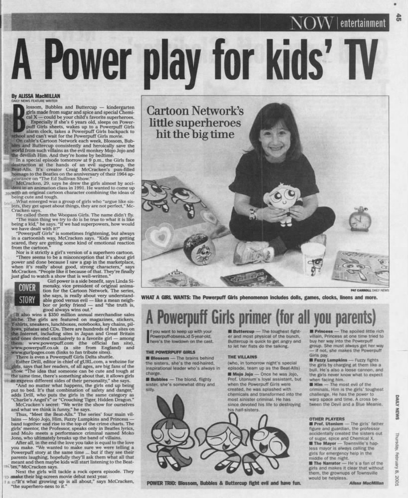 A Power play for kids' TV / A Powerpuff Girls primer (for all you parents)