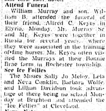 Murray - William The Chronicle-Telegram (Elyria, Ohio) 5 February 1945 p 13