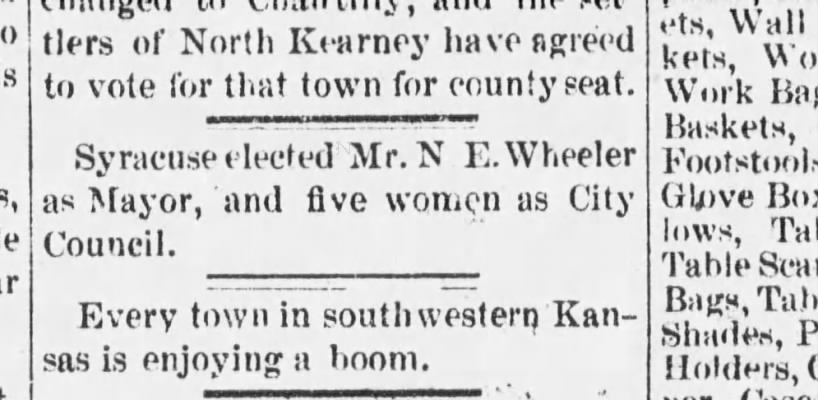 Shockeyville Eagle (Shockeyville, Kansas) 14 Apr 1887 thu