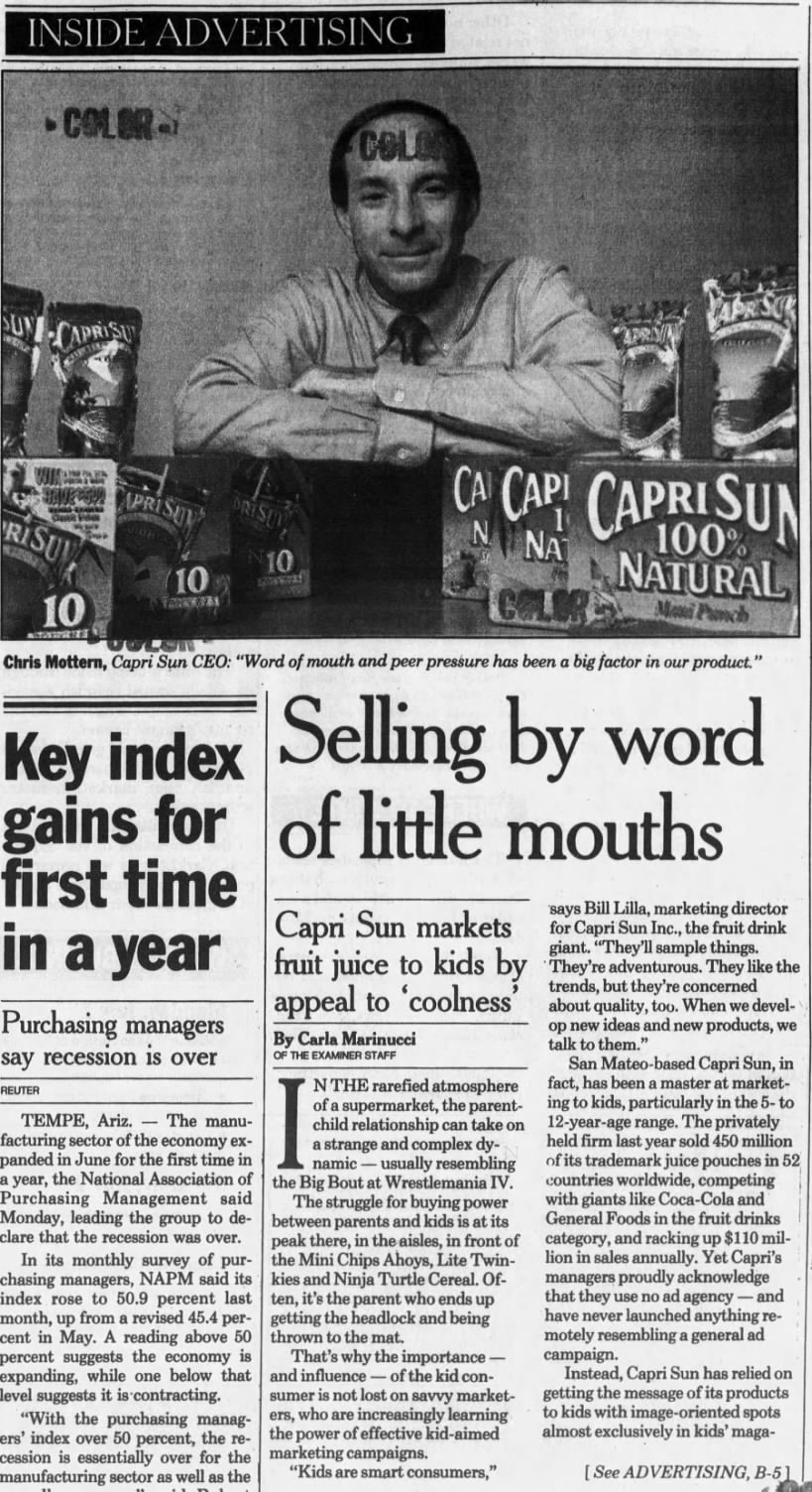 Selling by word of little mouths. Next: https://www.newspapers.com/clip/117709528/