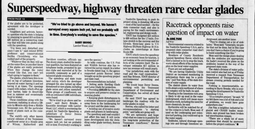 Track, highway threaten glades (Part 2)