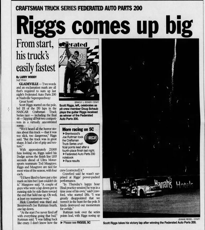 Riggs comes up big (Part 1)