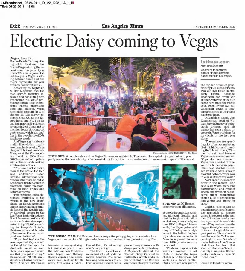 Bright lights, spin city: Dance music hot in Vegas (Part 2)