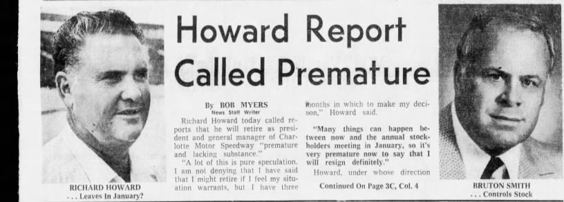Howard Report Called Premature (Part 1)