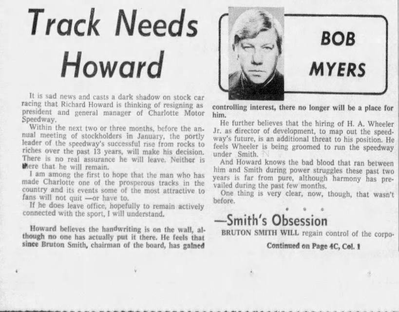 Track Needs Howard (Part 1)