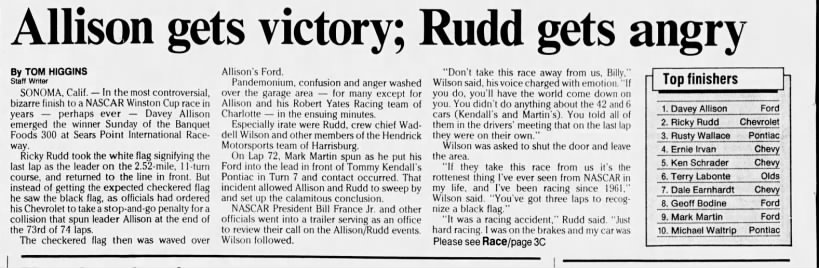 Allison gets victory; Rudd gets angry (Part 1)