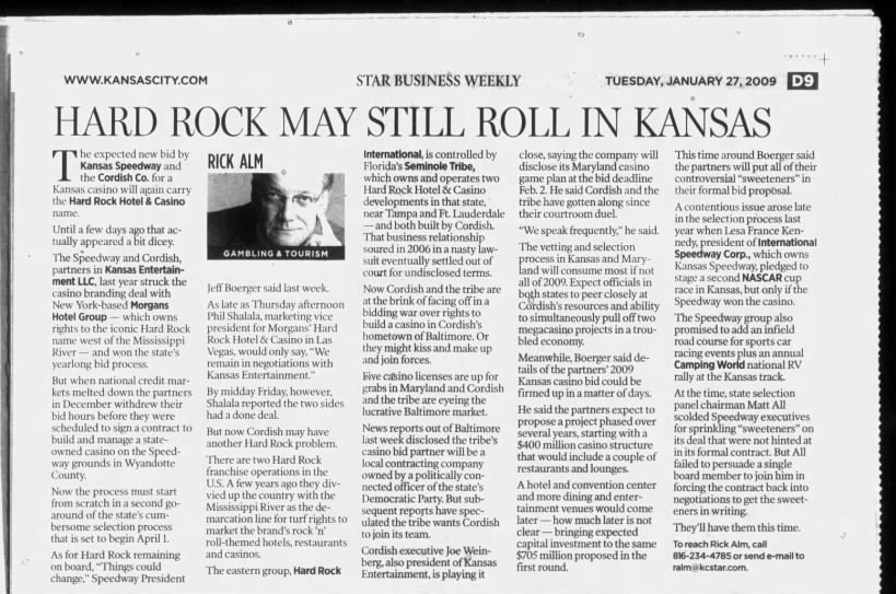 Hard Rock May Still Roll In Kansas