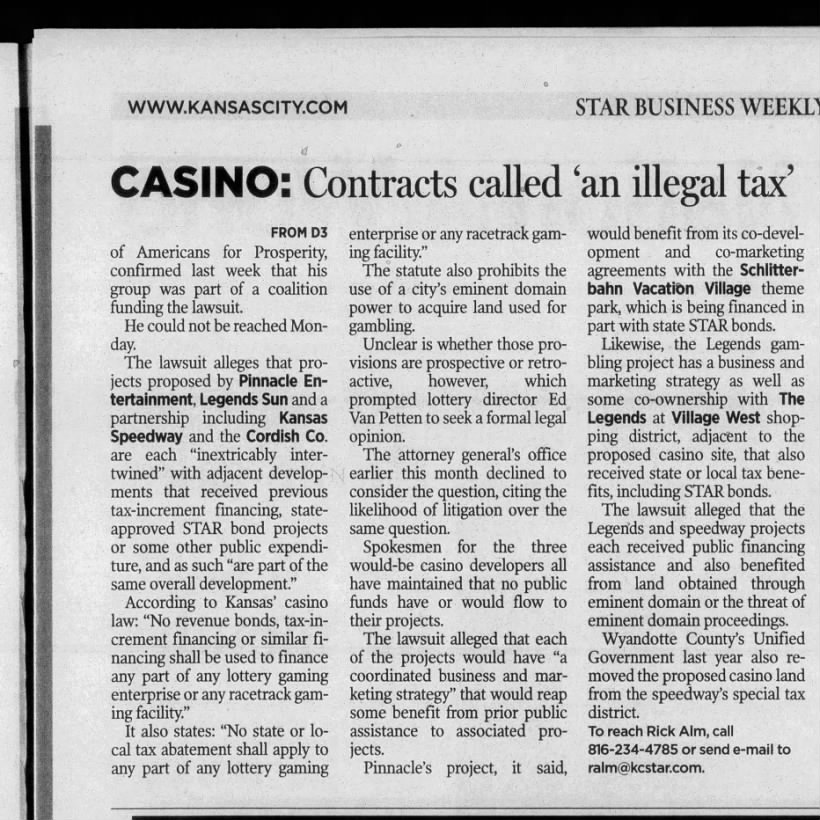 Tax group is part of suit on casinos (Part 2)