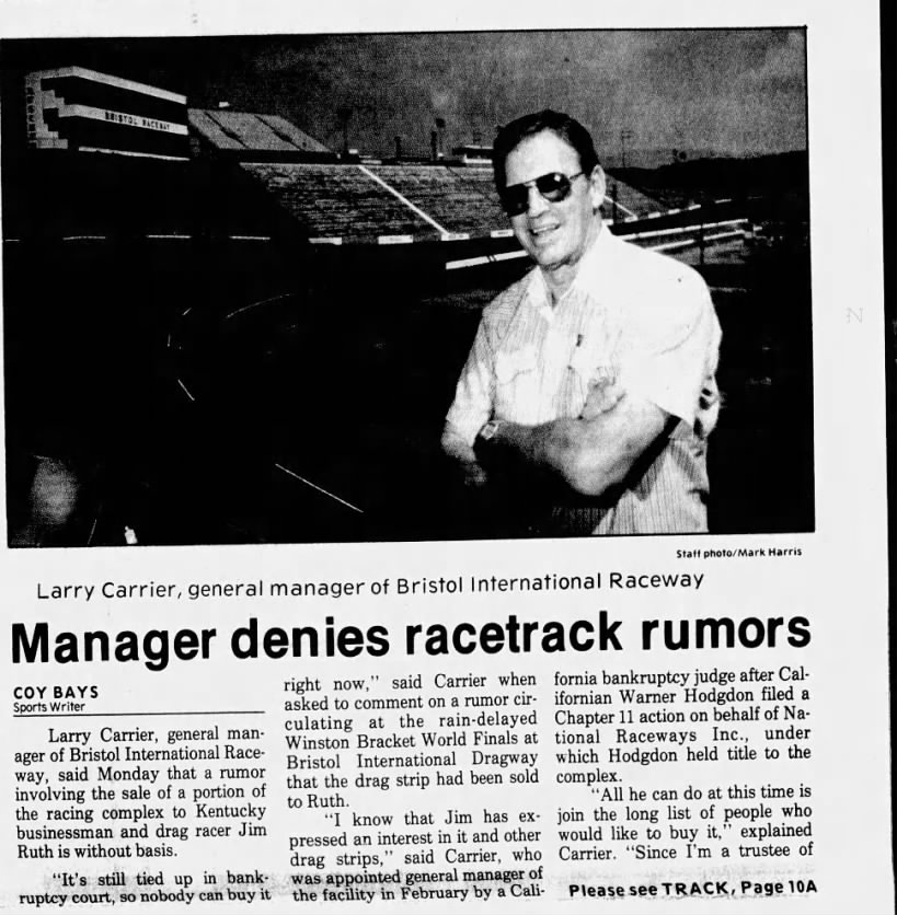 Manager denies racetrack rumors (Part 1)