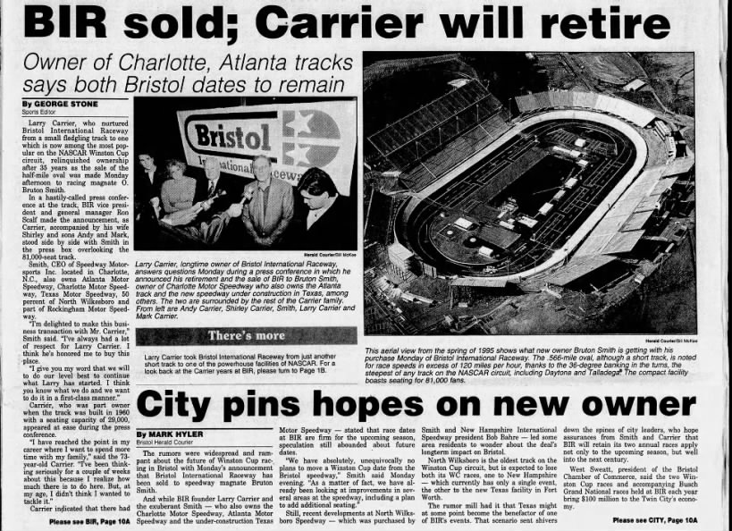 BIR sold; Carrier will retire (Part 1)