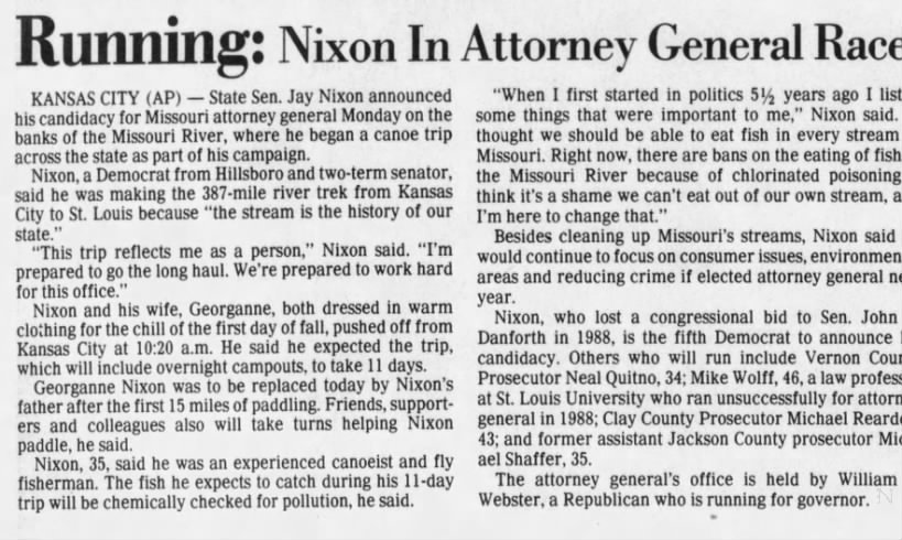 Nixon In Attorney General Race
