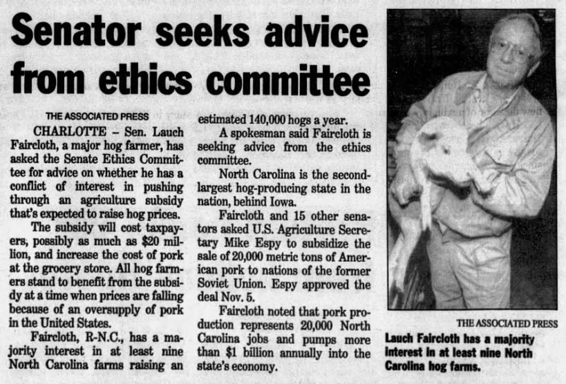 Senator seeks advice from ethics committee  