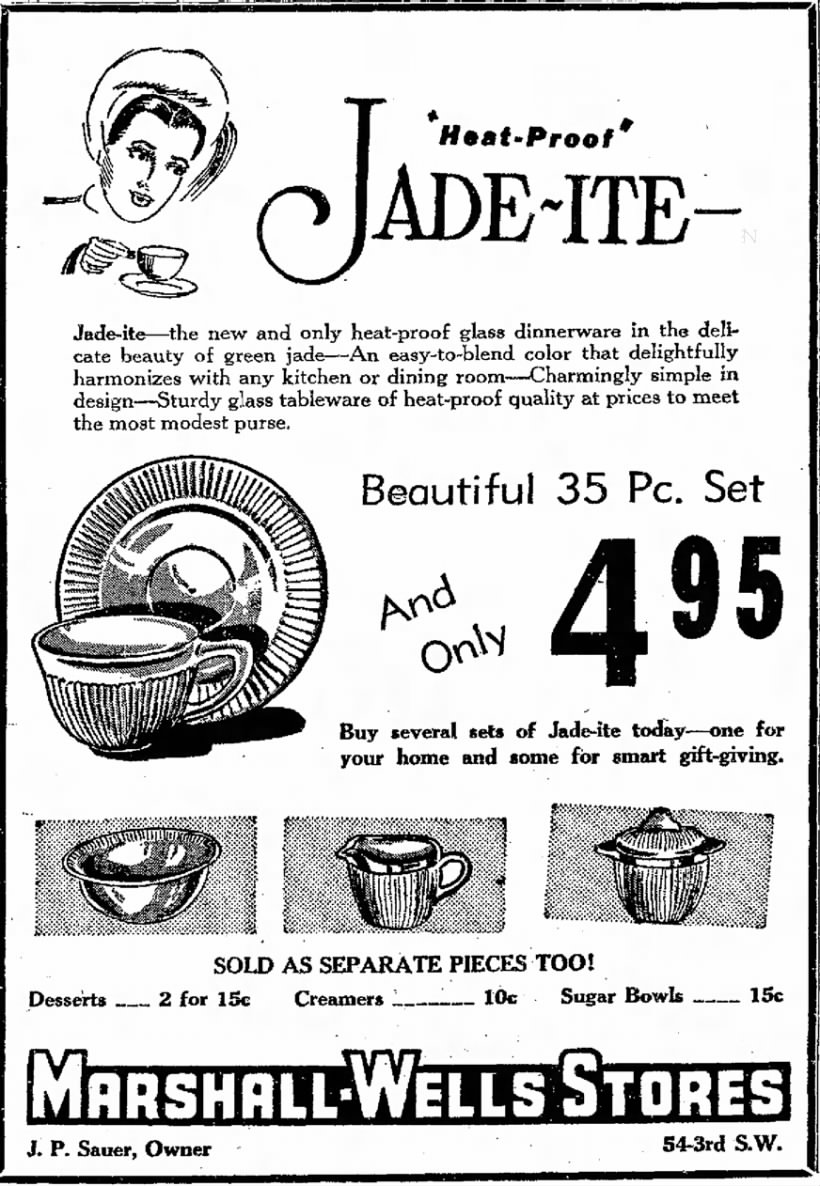 jadeite ad for jane ray