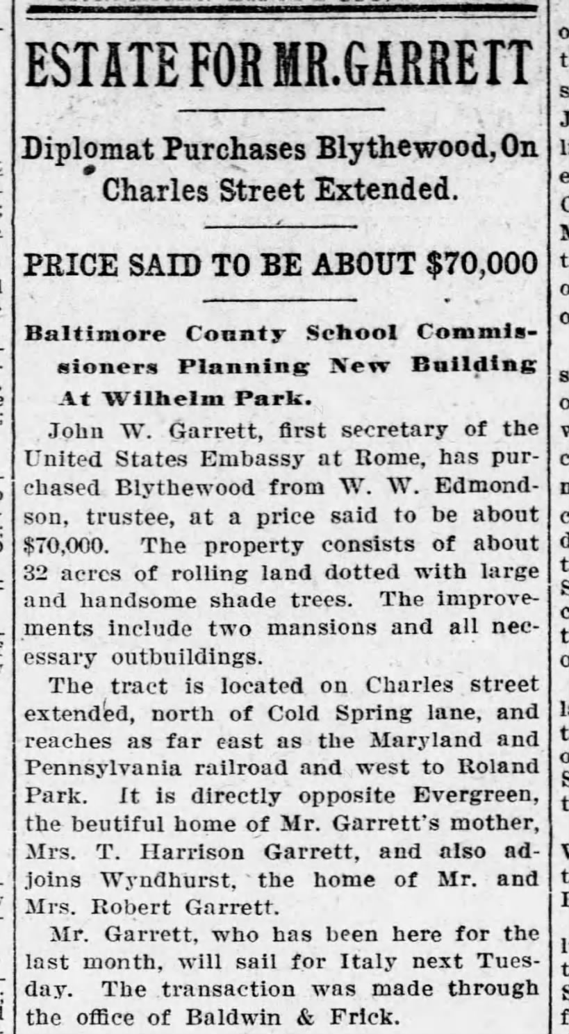 Amb. Garrett land purchase_1910