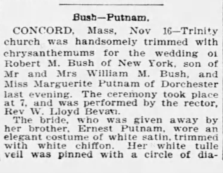 Robert M. Bush weds Marguerite Putnam_1894