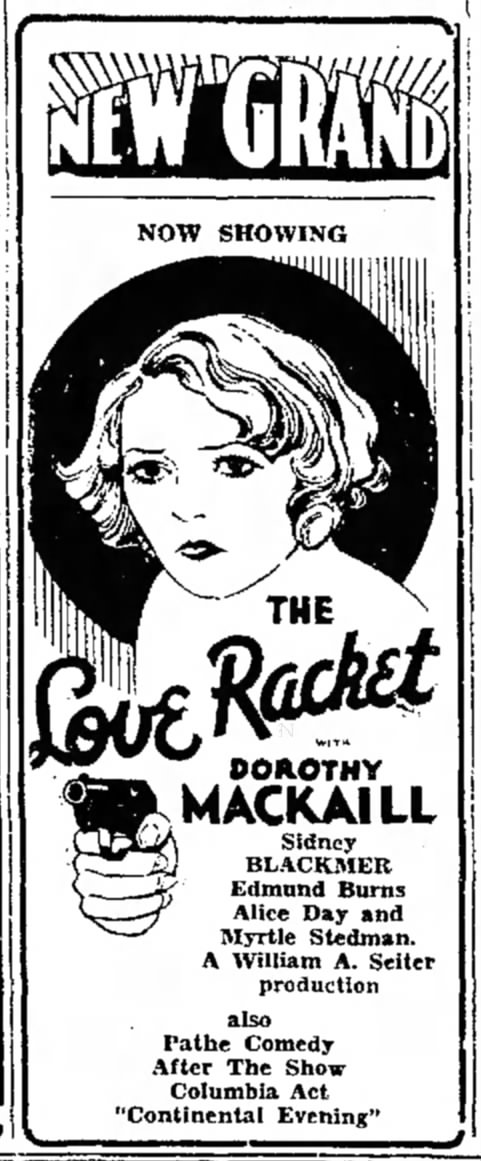 Myrtle Stedman Movie ad the Evening Independent Massillion OH 4 Jun 1930