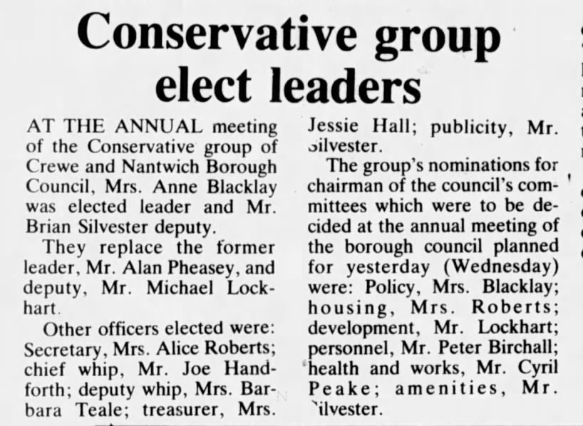 Conservative group elect leaders
