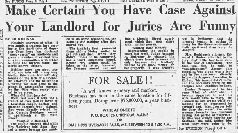 Make certain you have case against you landlord for juries are funny