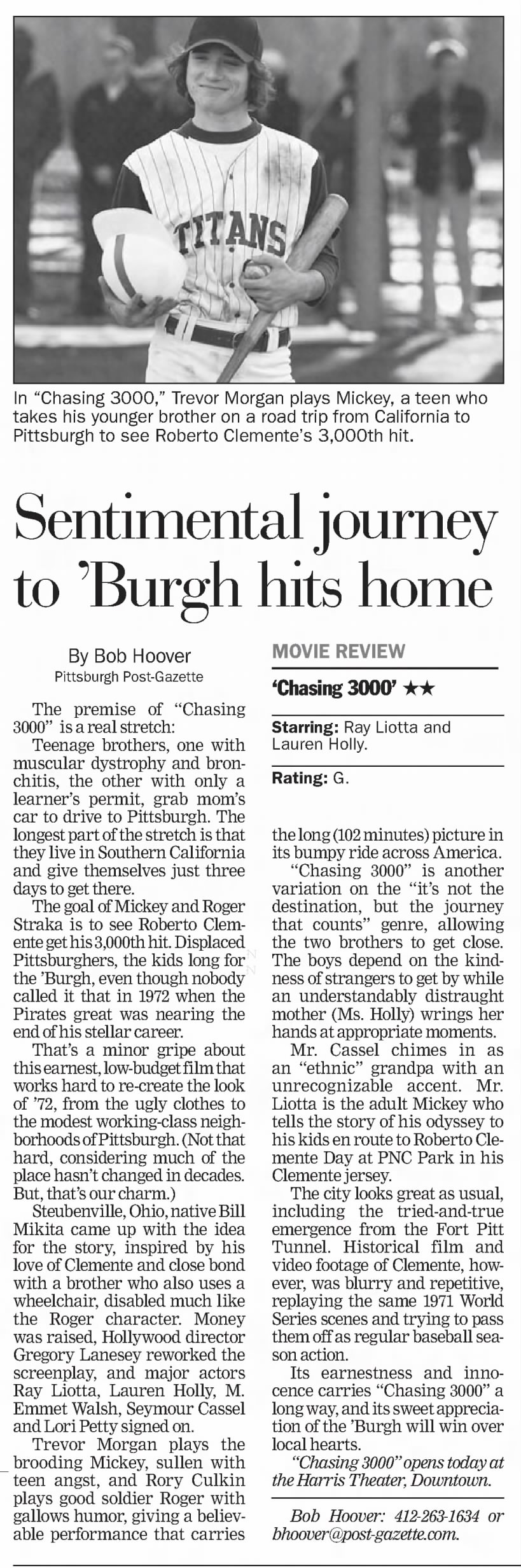 Sentimental journey to 'Burgh hits home
