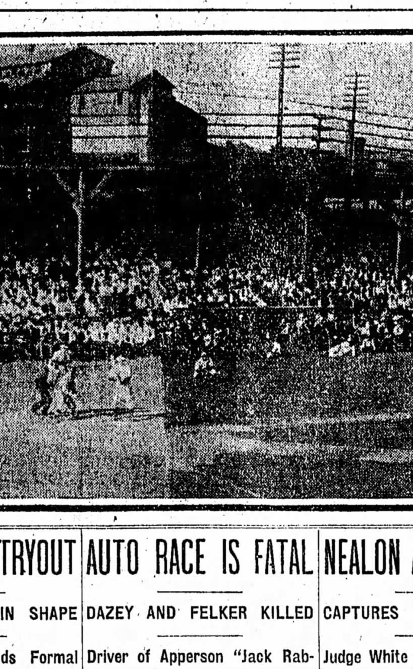Washington Park Photo showing interior view during game Indians vs Louisville, Sept. 2, 1907