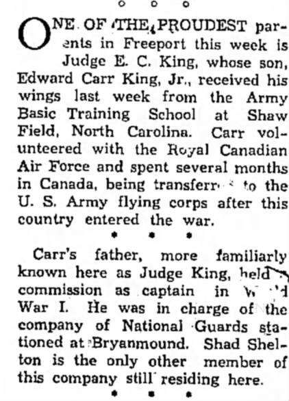 (KING) Edward Carr King - Military