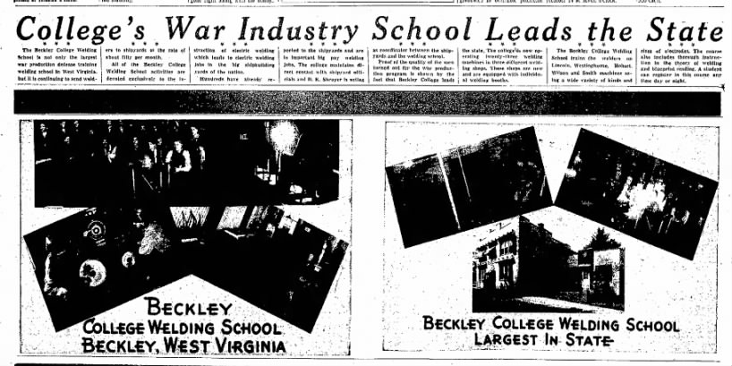 The Raleigh Register 9-6-1942 Welding school