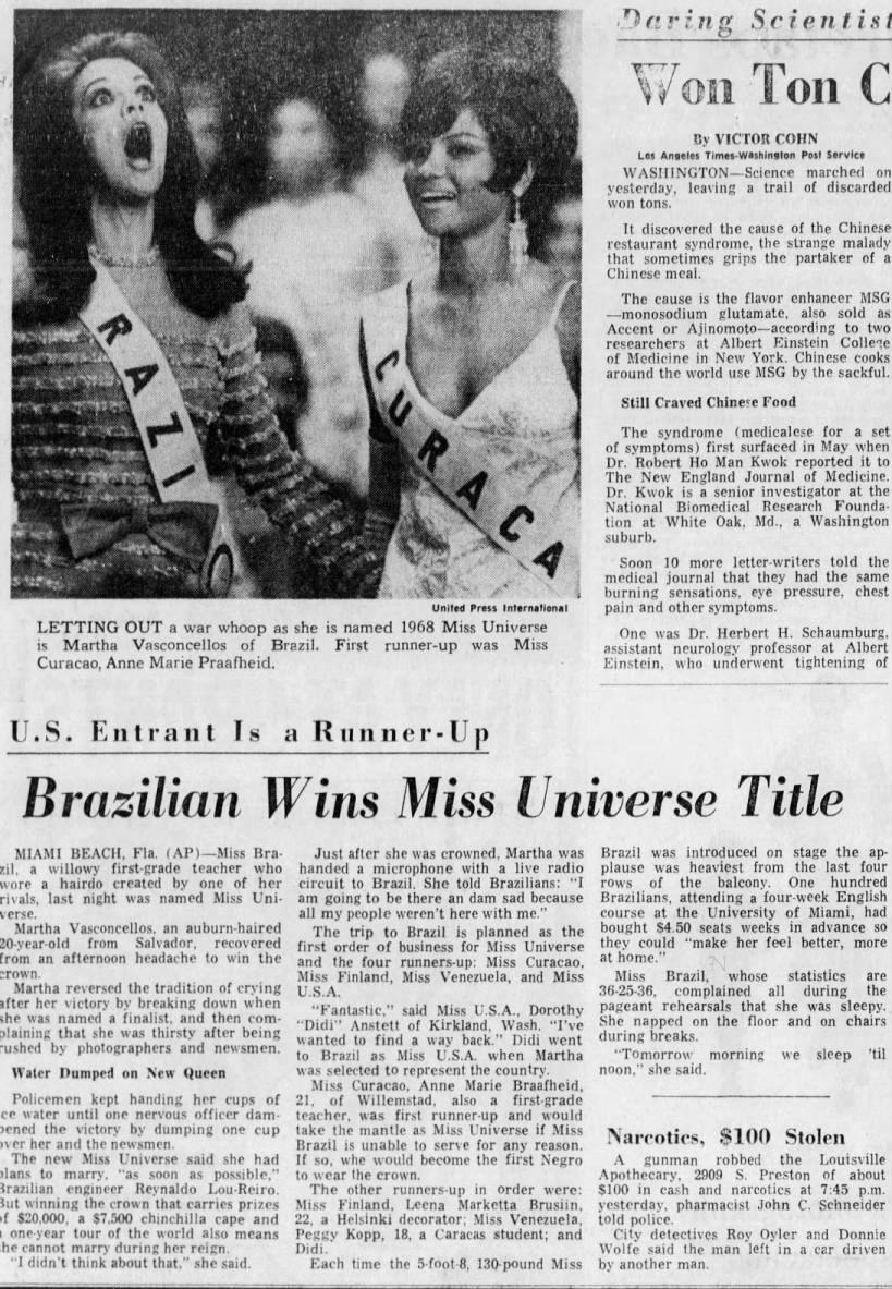 Brazilian wins Miss Universe title
