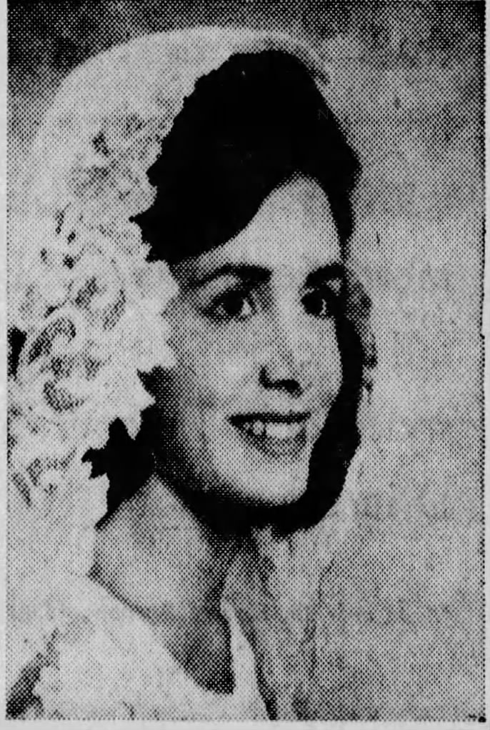 Nancy D'Alesandro Pelosi, wedding photo, 1963, Baltimore MD
