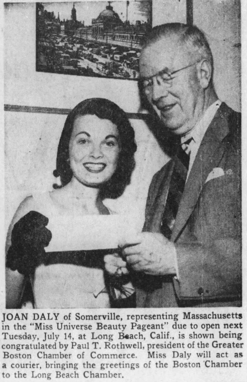 1953 Miss Massachusetts USA clipping