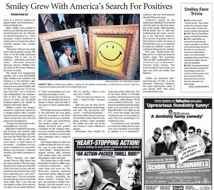 Smiley Grew With America’s Search For Positives(part 2)