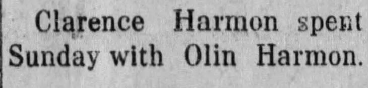 1914 04 10 Clarence and Olin Harmon The State Line Democrat Fri Pg 2