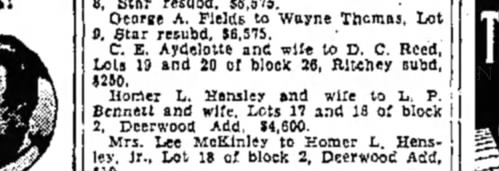 Warranty Deed Mar 31, 1948