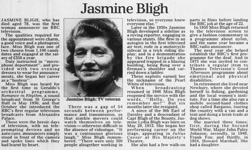 Jasmine Bligh - The Daily Telegraph - 24 July 1991 - Page 19