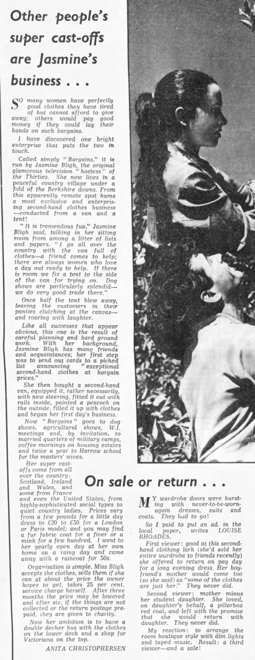 Jasmine Bligh "Bargain" - The Daily Telegraph - 1 January 1970 - Page 13