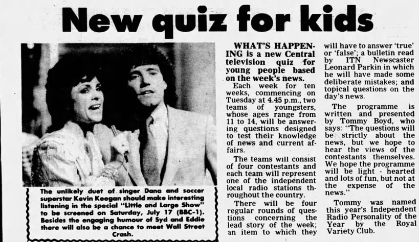 What's Happening ITV - Walsall Observer - 16 July 1982 - Page 19