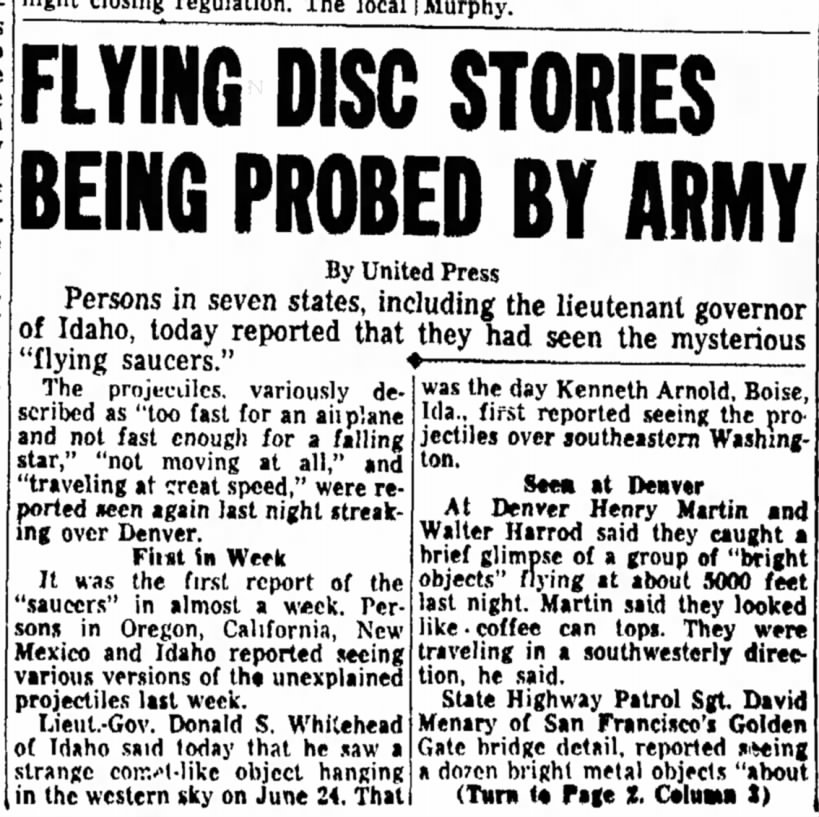 Flying Discs of Foreign Powers p1