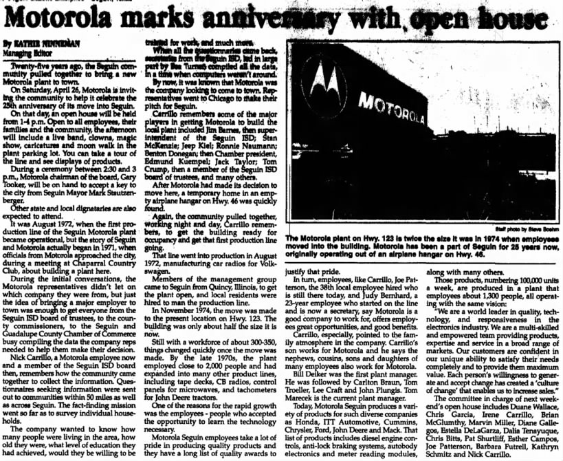 Motorola marks anniversary with open house