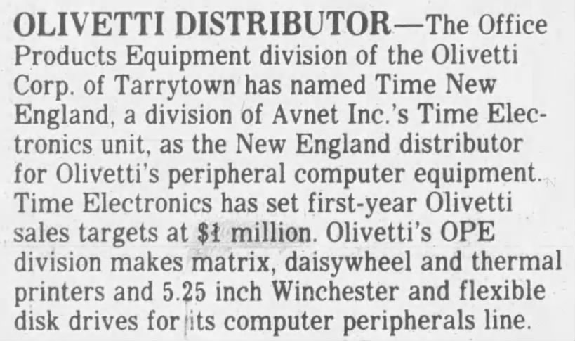 Olivetti Distributor