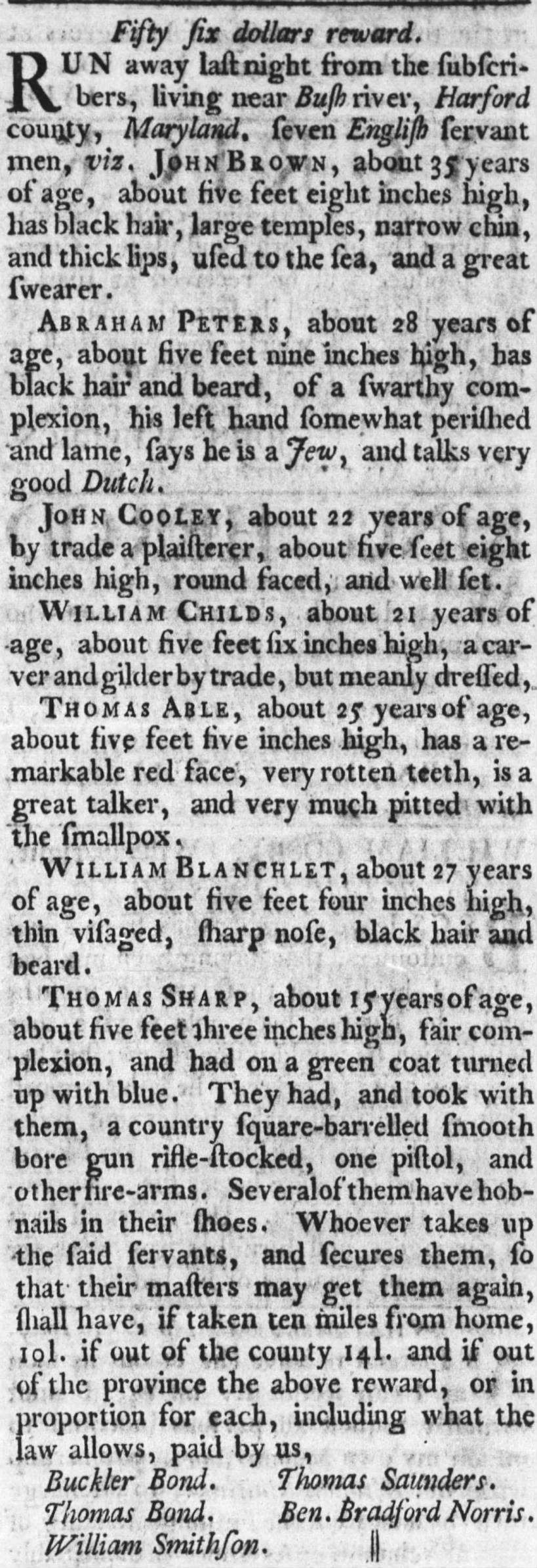 Purdie's Virginia Gazette
(Williamsburg, Virginia)
21 April 1775, page 3