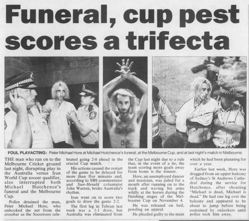 Funeral, cup pest scores a trifecta