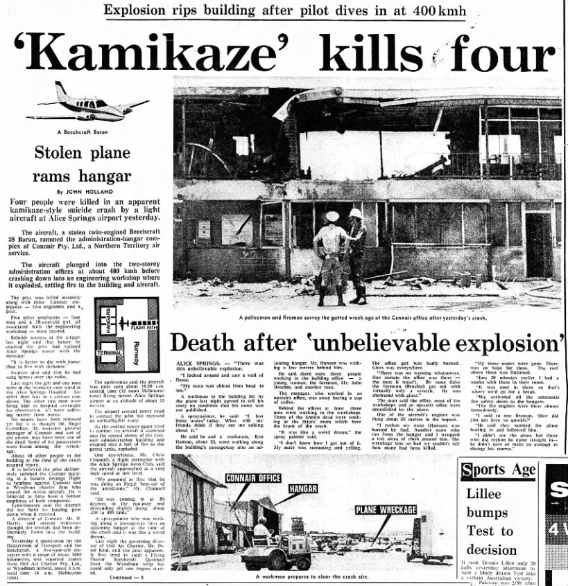 'Kamikaze' kills four