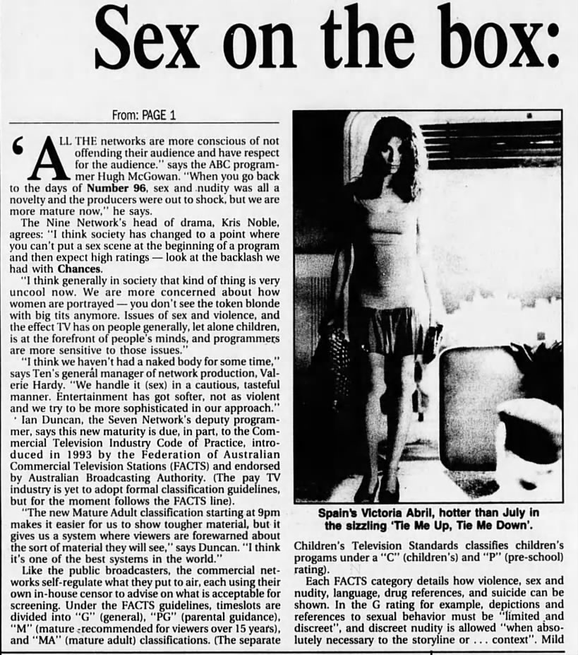 Sex on the box: