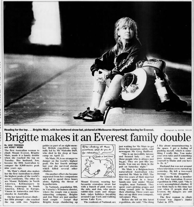 Brigitte makes it an Everest family double