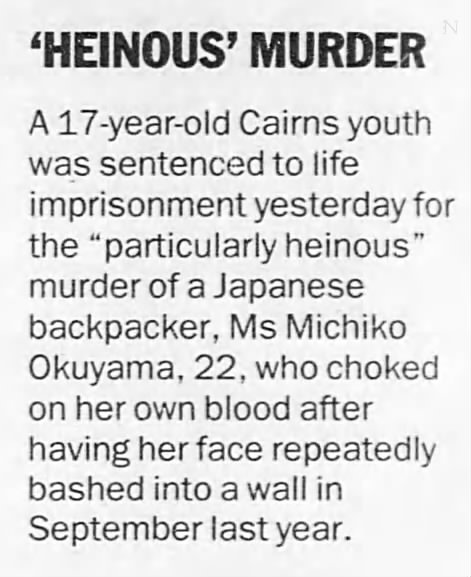 'Heinous' murder