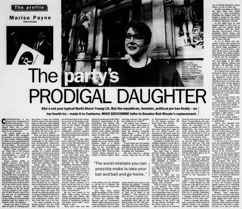 The party's prodigal daughter